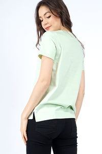 T-Shirt Lengan Pendek Wonnie Sage
