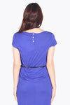 Dress Lengan Pendek Over Slag Blue