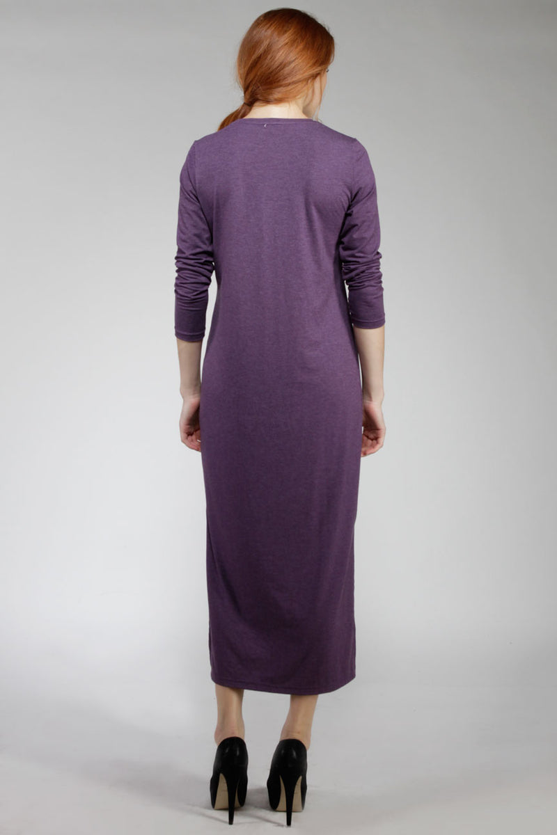 Dress Lengan Panjang Ziah Purple