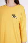 T-Shirt Lengan Panjang Slimy Light Mustard