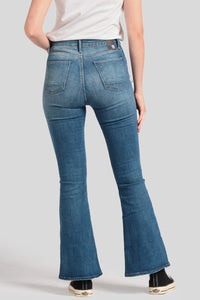 Jeans Flare Hi-Waist F3 Series Medium Blue