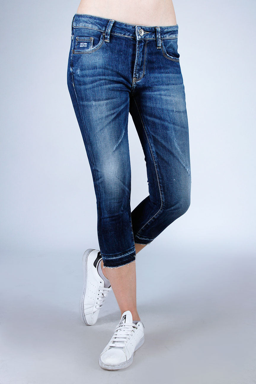 Jeans 7/8  B02 Series Medium Blue