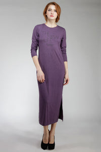 Dress Lengan Panjang Ziah Purple