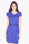 Dress Lengan Pendek Over Slag Blue