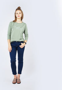 T-Shirt Lengan Pendek Lois Dusty Green