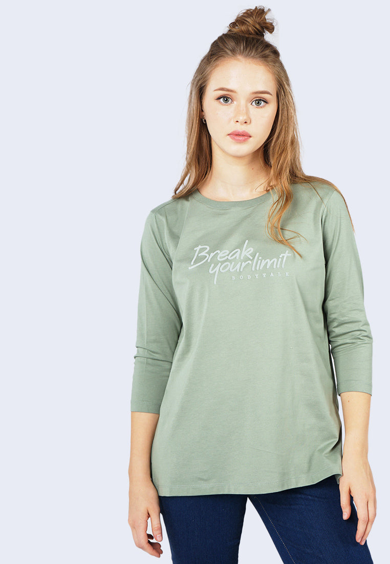 T-Shirt Lengan Pendek Lois Dusty Green