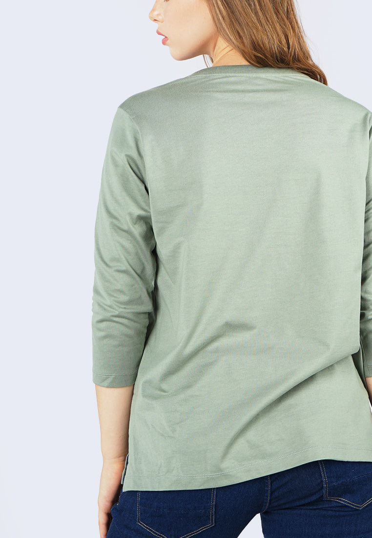 T-Shirt Lengan Pendek Lois Dusty Green