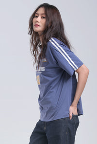 T- Shirt Lengan Pendek Nezza Blue