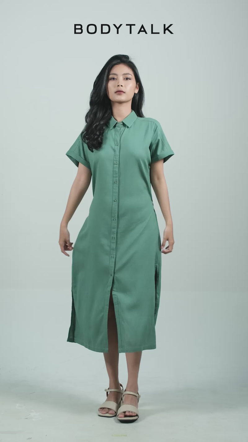 Dress Lengan Pendek Mikasa Green Online