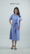 Dress Lengan Pendek Illaria Blue Online
