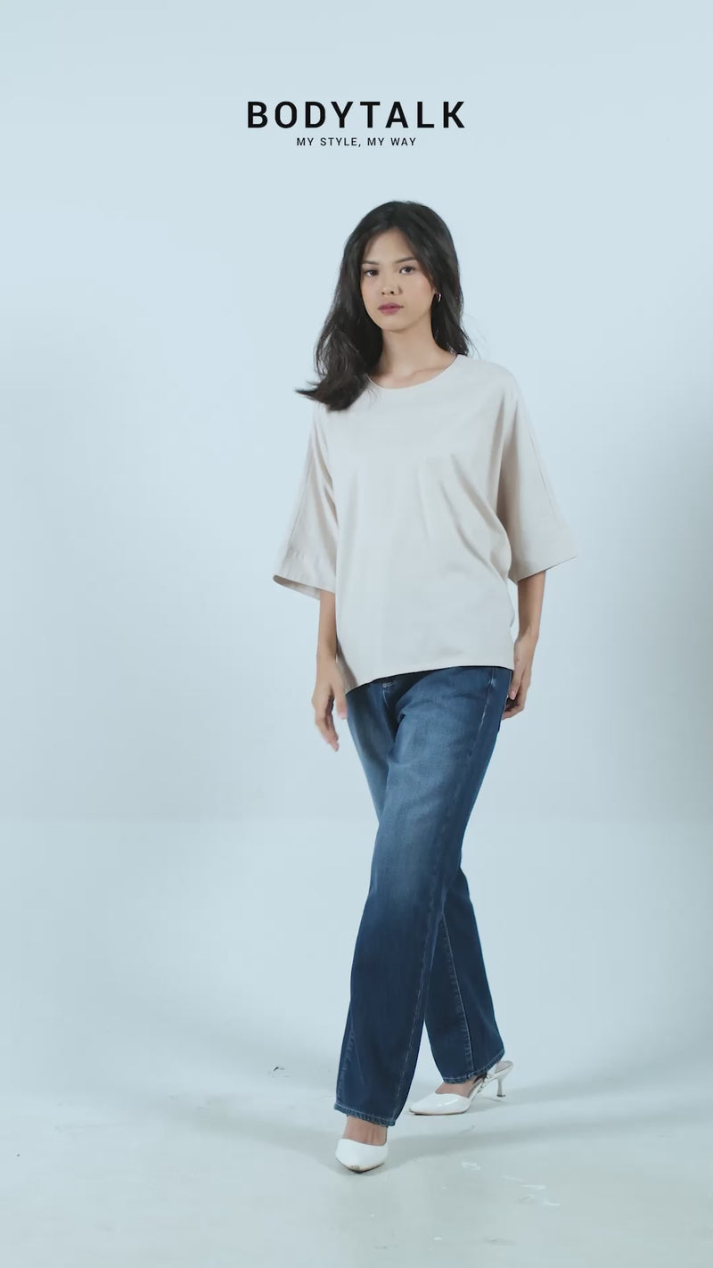 Blouse Lengan Pendek Rhiannon Cream