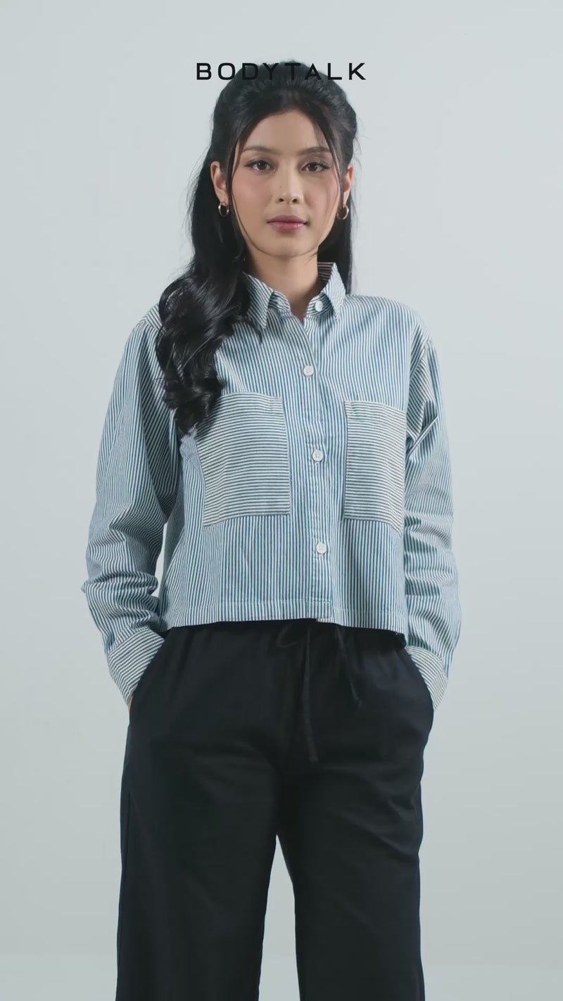 Kemeja Lengan Panjang Angeliqua White