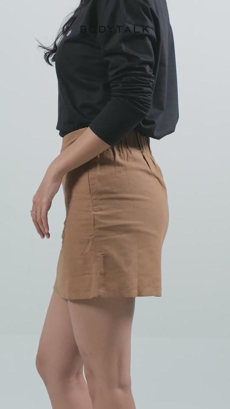 Rok Pendek Luna Medium Brown Online