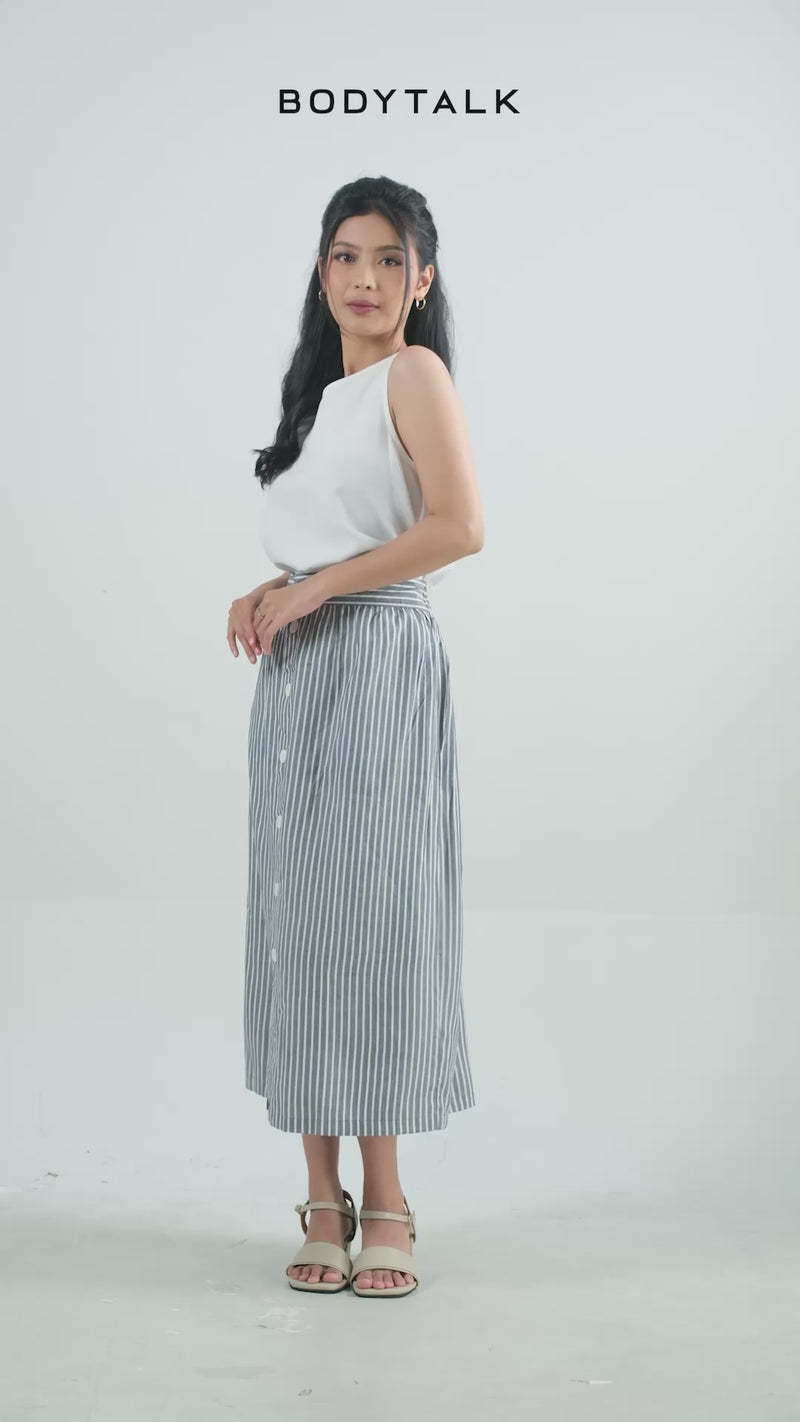 Rok Pendek Allura Grey White Online