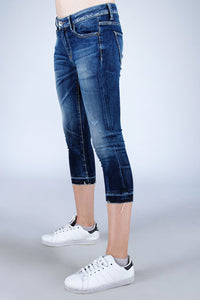 Jeans 7/8  B02 Series Medium Blue