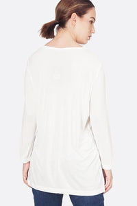 T-Shirt Lengan Panjang Lady In White Offwhite