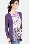 T-Shirt Lengan Panjang Sparkling Purple