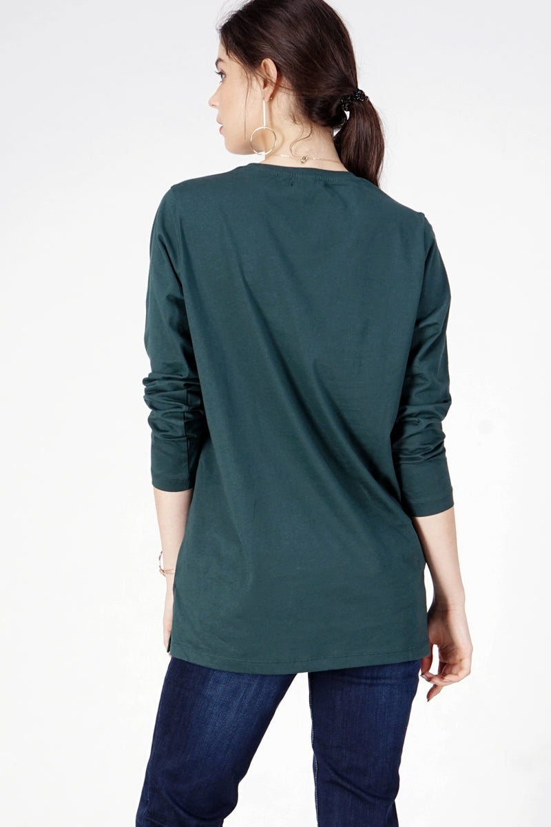 T-Shirt Lengan Panjang Adisty Green
