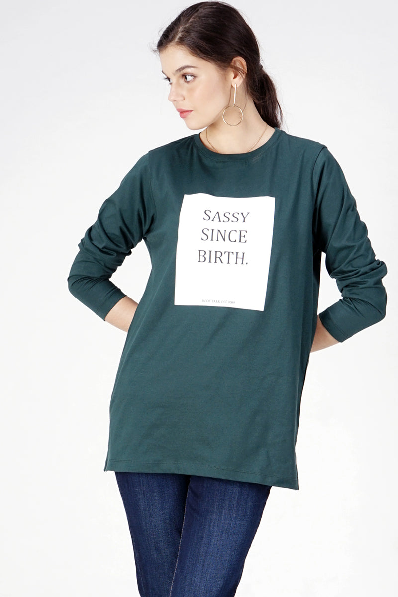 T-Shirt Lengan Panjang Adisty Green