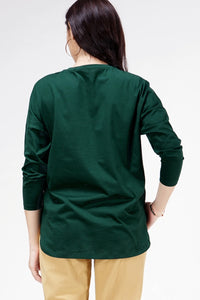 T-Shirt Lengan Panjang Celline Green