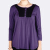 T-Shirt Lengan Panjang Lexie Purple