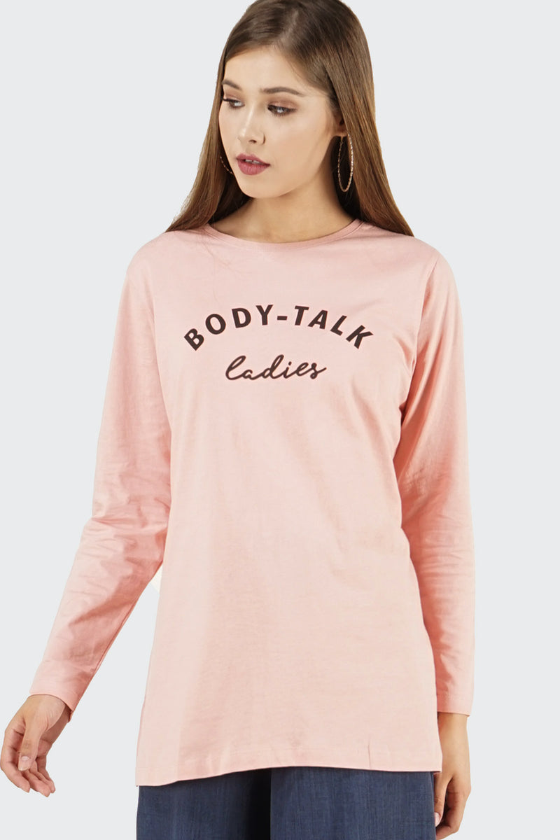 T-Shirt Lengan Panjang Ladyca Pink