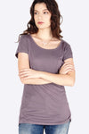 T-Shirt Lengan Pendek Square Pock Grey