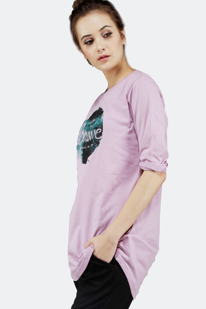 T-Shirt Lengan Panjang The Forest Purple
