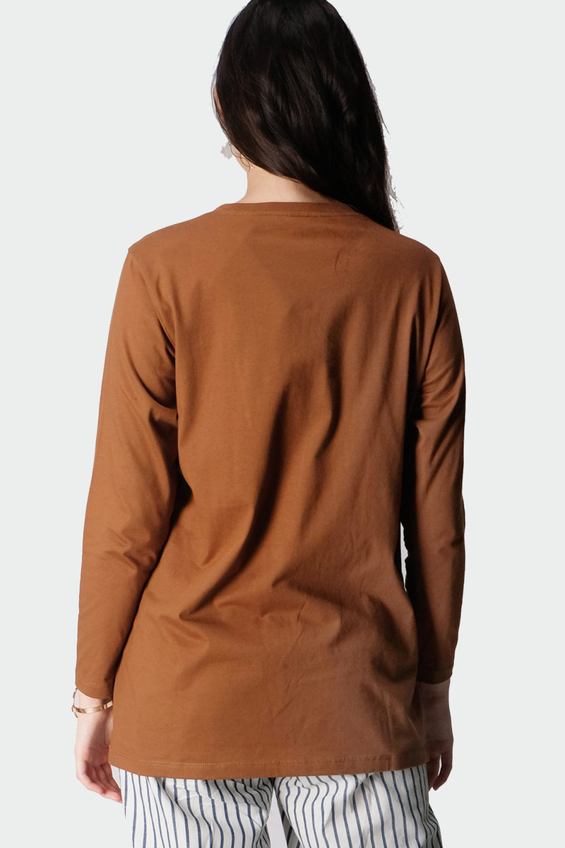 T-Shirt Lengan Panjang Willa Brown