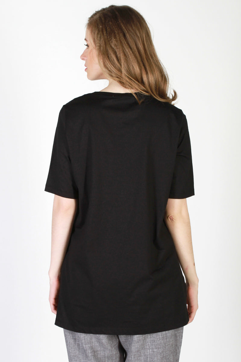 T-Shirt Lengan Pendek Marion Black