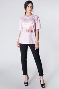 T-Shirt Lengan Pendek Poissy Pink